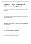 Gero Exam 1 Study Guide questions well answered already passed