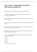 Gero exam 1 study guide questions and answers graded A&plus;