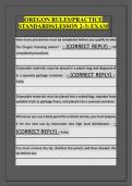 OREGON RULES&sol;PRACTICE  STANDARDS&lpar;LESSON 2-3&rpar; EXAM  