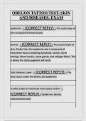 OREGON TATTOO TEST&period; SKIN  AND DISEASES&period; EXAM  