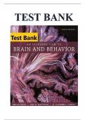 Test Bank for An Introduction to Brain and Behavior 6th Bryan Kolb &comma; Ian Q&period; Whishaw &comma; G&period; Campbell Teskey