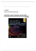 Test Bank For Cellular and Molecular Immunology&comma; 11th Edition by Abul K&period; Abbas&vert; Verified Chapters 1-21&vert;&vert; Latest Edition 2025