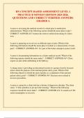 RN Concept-Based Assessment Level 1 Practice B &ndash; Verified Questions & Correct Answers &lpar;2025&ndash;2026 Edition&comma; Graded A&rpar;