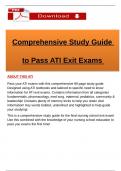 Med Surg ATI CMS Comprehensive Review Study Guide &vert; Achieve Level 2 or Higher