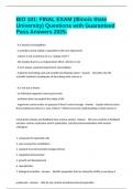 BIO 101&colon; FINAL EXAM &lpar;Illinois State University&rpar; Questions with Guaranteed Pass Answers 2025&period;
