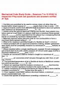Mechanical Code Study Guide &ndash; Sessions 7 to 10 HVAC & Inspection Prep exam set questions and answers verified A&plus; tips&period;pdfMechanical Code Study Guide &ndash; Sessions 7 to 10 HVAC & Inspection Prep exam set questions and answers verified A&plus; tips&period;pdfMechanical Co
