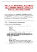 WGU C785 Biochemistry Actual Exam 2025 &ndash; Verified Scientific Questions & Clinical Application Answers