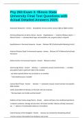 Psy 263 Exam 3&colon; Illinois State University Final Test Questions with Actual Detailed Answers 2025&period;
