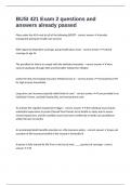 BUSI 421 Exam 2 questions and answers already passed