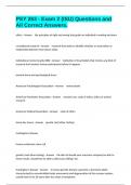 PSY 263 - Exam 2 &lpar;ISU&rpar; Questions and All Correct Answers&period;