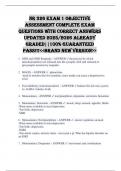 NR 326 Exam 1 OBJECTIVE ASSESSMENT COMPLETE EXAM QUESTIONS WITH CORRECT ANSWERS UPDATED 2025&sol;2026 ALREADY GRADED&vert;&vert;100&percnt; GUARANTEED PASS&excl;&excl;&excl;<<BRAND NEW VERSION>>