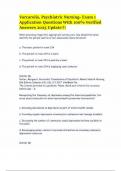 Varcarolis&comma; Psychiatric Nursing- Exam 1 Application Questions With 100&percnt; Verified Answers 2025 Update&excl;&excl;&excl;