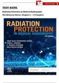 Complete Test Bank Radiation Protection in Medical Radiography 9th Edition All chapters 1-14 Complete Guide Questions With Verified Answers Latest Edition
