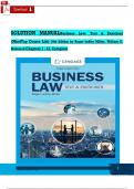 Solution Manual For Business Law&colon; Text & Exercises&comma; 10th Edition by Roger LeRoy Miller&comma; William E&period; Hollowell&comma; Verified Chapters 1 - 43&comma; Complete Newest Version