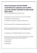 Patrol techniques NC blet EXAM comprehensive questions and verified accurate solution &lpar;detailed & elaborated&rpar; 2025 TEST&excl;&excl;