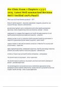 Pre Clinic Exam 1 Chapters 1-3 5-7 2025 Latest Well summarized Revision Set&excl;&excl; Verified 100&percnt; Pass&excl;&excl;&period;pdf