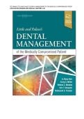 TEST BANK For Little and Falace's Dental Management of the Medically Compromised Patient 10th Edition by Craig Miller All Chapters 100&percnt; VERIFIED ANSWERS RATED A&plus;
