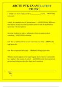 ABCTE PTK EXAM STUDY QUESTIONS AND ANSWERS 2025