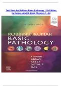 TEST BANK For Robbins & Kumar Basic Pathology, 11th Edition by Vinay Kumar, Abul K. Abba, Verified Chapters 1 - 24, Complete Newest Version.pdf