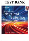 Solution Manual For An Introduction to Physical Science 15th Edition by Shipman&comma; Chapters 1 - 24 Covered&vert;&vert; Newest Complete Guide A&plus;