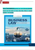 Solution Manual For Business Law&colon; Text & Exercises&comma; 10th Edition by Roger LeRoy Miller&comma; William E&period; Hollowell&comma; Verified Chapters 1 - 43&comma; Complete Newest Version