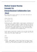 Medical Surgical Nursing  Concepts For  Interprofessional Collaborative Care &lpar;Hesi&rpar;  