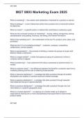 MGT 8803 Marketing Exam 2025