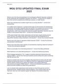 WGU D753 UPDATED FINAL EXAM  2025