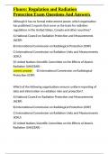 Fluoro Regulation and Radiation Protection Exam Questions And Answers&period;docx