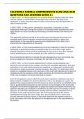 CALIFORNIA FUNERAL COMPREHENSIVE EXAM 2025&sol;2026 QUESTIONS AND ANSWERS RATED A&plus;
