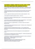 ALIFORNIA FUNERAL DIRECTOR ACTUAL FINAL PAPER 2025&sol;2026 QUESTIONS AND ANSWERS RATED A&plus;