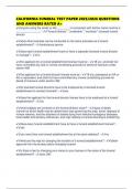 CALIFORNIA FUNERAL TEST PAPER 2025&sol;2026 QUESTIONS AND ANSWERS RATED A&plus;