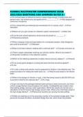 FLORIDA WASTEWATER COMPREHENSIVE EXAM 2025&sol;2026 QUESTIONS AND ANSWERS RATED A&plus;