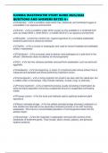 FLORIDA WASTEWATER STUDY GUIDE 2025&sol;2026 QUESTIONS AND ANSWERS RATED A&plus;
