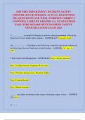 2025 FIRE DEPARTMENT INCIDENT SAFETY OFFICER &lpar;DAVID DODSON&rpar; ACTUAL EXAM WITH 700&plus; QUESTIONS AND WELL-VERIFIED CORRECT ANSWERS &vert; ALREADY GRADED A&plus; &vert; GUARANTEED PASS &vert; FIRE DEPARTMENT INCIDENT SAFETY OFFICER LATEST EXAM 2025