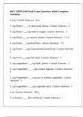 BYU NDFS 100 Final Exam Questions With Complete Solutions&period;