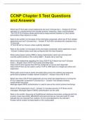 CCNP Chapter 5 Test Questions and Answers 