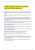 CCNP Chapter 8 Exam Questions with All Correct Answers 