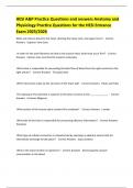 HESI A&P Practice Questions and answers Anatomy and Physiology Practice Questions for the HESI Entrance Exam 2025&sol;2026 