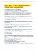 MRO TEST STUDY GUIDE CORRECT QUESTIONS & ANSWERSMRO TEST STUDY GUIDE CORR