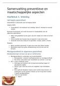 Volledige Samenvatting Preventieve en maatschappelijke aspecten 