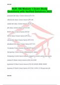 NUR 180 Module 1 Exam Study Questions with Verified Solutions 2025