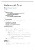 Samenvatting Cardiovasculair stelsel 