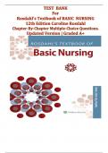 Rosdahl's Textbook of Basic Nursing 12th Edition Test Bank &ndash; Complete Chapters 1-103 with Answer Key