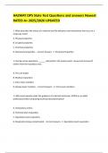 HAZMAT OPS State Test Questions and answers Newest RATED A&plus; 2025&sol;2026 UPDATED