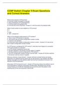 CCNP Switch Chapter 5 Exam Questions and Correct Answers 