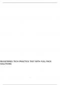 Registered Tech Practice Test with full pack solutions