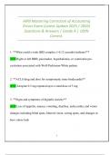 AIPB Mastering Correction of Accounting Errors Exam &ndash; Latest Update 2025&sol;2026 &ndash; Questions & Answers &lpar;100&percnt; Correct&comma; Grade A&rpar;