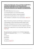 PMED CH 48&comma; PMED CH47 AND 49&comma; CHAPTER 50 TERRORISM&comma;  CHAPTER 50 TERRORISM&comma; CHAPTER 51 DISASTER  RESPONSE&comma; PMED CH52 ACTUAL COMPLETE EXAM&vert;WITH  ACCURATE QUESTIONS AND VERIFIED ANSWERS&vert;GRADED  A