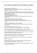 WGU D096 FUNDAMENTALS OF DIVERSE LEARNERS